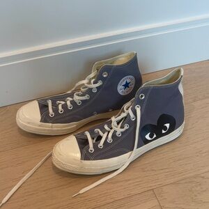 Converse Kids High-Top Sneakers - Dark Gray with Black Accents